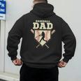 Baseball Dad Sport Fan Father Men's Hoodie Back Print