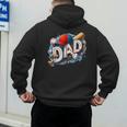 Baseball Dad Sports Fan Father Dada Men Baseball Fathers Day Men's Hoodie Back Print