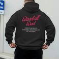Baseball Dad Travel Ball Little League Husband Wedding Men's Hoodie Back Print