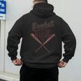 Baseball Dad Vintage Family Matching Father's Day Dad Life Men's Hoodie Back Print Baseball Dad Vintage Family Matching Father's Day Dad Life Men's Hoodie Back Print