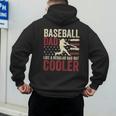 Baseball Dad Vintage Baseball Father’s Day Men's Hoodie Back Print Baseball Dad Vintage Baseball Father’s Day Men's Hoodie Back Print