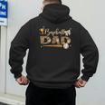 Baseball Dad Vintage Baseball Lover Men's Hoodie Back Print Baseball Dad Vintage Baseball Lover Men's Hoodie Back Print