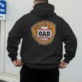 Baseball Glove Father's Day Baseball Dad Men's Hoodie Back Print