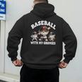 Baseball Gnome Grandpa With Sayings For Baseball Dad Coach Men's Hoodie Back Print Baseball Gnome Grandpa With Sayings For Baseball Dad Coach Men's Hoodie Back Print