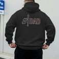 Baseball Player Dad Father's Day Number One Baseball Dad Men's Hoodie Back Print Baseball Player Dad Father's Day Number One Baseball Dad Men's Hoodie Back Print