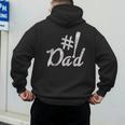 Baseball Player Dad Papa Fathers Day Number One Baseball Dad Men's Hoodie Back Print Baseball Player Dad Papa Fathers Day Number One Baseball Dad Men's Hoodie Back Print
