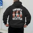 Basketball Gnomies Have Fun For Baseball Dad And Coach Men's Hoodie Back Print