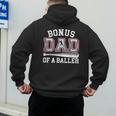 Bonus Dad Shirt Baseball Dad Fathers Day Men's Hoodie Back Print Bonus Dad Shirt Baseball Dad Fathers Day Men's Hoodie Back Print