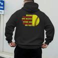 Dad Of Ballers Behind Every Softball Player Baseball Dads Men's Hoodie Back Print Dad Of Ballers Behind Every Softball Player Baseball Dads Men's Hoodie Back Print