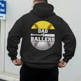 Dad Of Ballers Softball Baseball Dad Men's Hoodie Back Print Dad Of Ballers Softball Baseball Dad Men's Hoodie Back Print