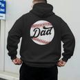 Dad Baseball Ball Vintage Groovy Baseball Daddy Fathers Day Men's Hoodie Back Print Dad Baseball Ball Vintage Groovy Baseball Daddy Fathers Day Men's Hoodie Back Print