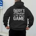 Dad Baseball Men Baseball Daddy's Always In The Game Men's Hoodie Back Print Dad Baseball Men Baseball Daddy's Always In The Game Men's Hoodie Back Print
