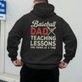 Dad Baseball Dad Teaching Lessons One Swing At A Time Men's Hoodie Back Print Dad Baseball Dad Teaching Lessons One Swing At A Time Men's Hoodie Back Print