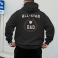 Dad Baseball Tee For Men And Dad Birthday Baseball Dad Men's Hoodie Back Print