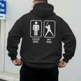 Your Dad My Dad Is Cooler Baseball Dad Men's Hoodie Back Print