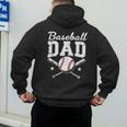 Fathers Cute Vintage Baseball Dad Sport Lovers Batter Player Men's Hoodie Back Print Fathers Cute Vintage Baseball Dad Sport Lovers Batter Player Men's Hoodie Back Print