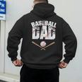 Fathers Day Baseball Dad Men's Hoodie Back Print Fathers Day Baseball Dad Men's Hoodie Back Print