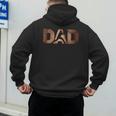 Fathers Day Baseball Player Baseball Dad Men's Hoodie Back Print