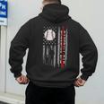 Father's Day USA Flag Patriotic Baseball Dad Men's Hoodie Back Print Father's Day USA Flag Patriotic Baseball Dad Men's Hoodie Back Print
