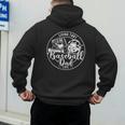 Football Living That Baseball Dad Life Game Day Sport Men's Hoodie Back Print