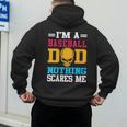 I'm A Baseball Dad Nothing Scares Me Softball Player Men's Hoodie Back Print I'm A Baseball Dad Nothing Scares Me Softball Player Men's Hoodie Back Print