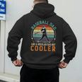 Men Baseball Dad Like a Regular Dad But Cooler Vintage Men's Hoodie Back Print