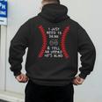 Need To Drink And Tell An Umpire He's Blind Baseball Dad Men's Hoodie Back Print