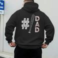 Number One Baseball Dad Fathers Day Baseball Player Dad Men's Hoodie Back Print Number One Baseball Dad Fathers Day Baseball Player Dad Men's Hoodie Back Print