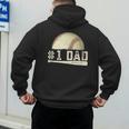 Number One Baseball Dad Fathers Day Baseball Player Dad Papa Men's Hoodie Back Print Number One Baseball Dad Fathers Day Baseball Player Dad Papa Men's Hoodie Back Print
