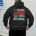 Patriotic Baseball Dad Father's Day American Flag Men's Hoodie Back Print Patriotic Baseball Dad Father's Day American Flag Men's Hoodie Back Print