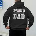 Proud Baseball Dad Sports Father Baseball Fan Men's Hoodie Back Print Proud Baseball Dad Sports Father Baseball Fan Men's Hoodie Back Print