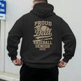 Proud Dad Of A Baseball 2025 Senior Vintage Baseball Dad Men's Hoodie Back Print Proud Dad Of A Baseball 2025 Senior Vintage Baseball Dad Men's Hoodie Back Print