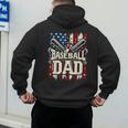 Retro American Flag Baseball Dad Father's Day Men's Hoodie Back Print Retro American Flag Baseball Dad Father's Day Men's Hoodie Back Print