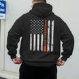 Retro Baseball Dad American Flag Father's Day 4th Of July Men's Hoodie Back Print Retro Baseball Dad American Flag Father's Day 4th Of July Men's Hoodie Back Print
