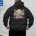 Retro Baseball Dad Sports Lovers Happy Father's Day Men's Hoodie Back Print Retro Baseball Dad Sports Lovers Happy Father's Day Men's Hoodie Back Print