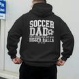 Soccer Dad Like A Baseball Dad But With Bigger Balls Daddy Men's Hoodie Back Print Soccer Dad Like A Baseball Dad But With Bigger Balls Daddy Men's Hoodie Back Print