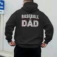 Softball Ball Dad Baseball Dad Parent Fathers Day Baseball Men's Hoodie Back Print Softball Ball Dad Baseball Dad Parent Fathers Day Baseball Men's Hoodie Back Print