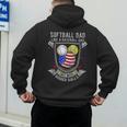 Softball Dad Like A Baseball Dad 4th Of July USA Retro Flag Men's Hoodie Back Print Softball Dad Like A Baseball Dad 4th Of July USA Retro Flag Men's Hoodie Back Print