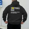 Softball Dad Baseball Dad But With Bigger Balls Father's Day Men's Hoodie Back Print Softball Dad Baseball Dad But With Bigger Balls Father's Day Men's Hoodie Back Print