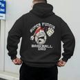 Super Baseball Dad Men's Hoodie Back Print