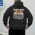 Most Valuable Papa Baseball Dad Coach Player Father's Day Men's Hoodie Back Print