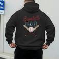 Vintage Baseball Dad Father's Day Birthday Matching Family Men's Hoodie Back Print Vintage Baseball Dad Father's Day Birthday Matching Family Men's Hoodie Back Print