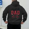 Vintage Baseball Dad Father's Day Game Day Toddlers Men's Hoodie Back Print