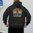 Vintage Baseball Dad Just Like A Normal Dad Only Cooler Men's Hoodie Back Print
