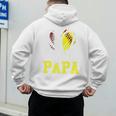 Ball Papa Softball Baseball Dad Daddy Premium Men's Hoodie Back Print