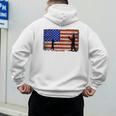 Baseball Coach Baseball Dad American Flag Men's Hoodie Back Print Baseball Coach Baseball Dad American Flag Men's Hoodie Back Print