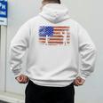 Baseball Coach Baseball Dad American Flag Premium Men's Hoodie Back Print Baseball Coach Baseball Dad American Flag Premium Men's Hoodie Back Print