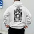 Baseball Coach And A Dad So Basically Baseball Dad Men's Hoodie Back Print