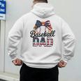 Baseball Dad American Flag Bow Sports Premium Men's Hoodie Back Print Baseball Dad American Flag Bow Sports Premium Men's Hoodie Back Print