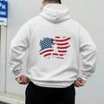 Baseball DAD American Flag Patriotic Father's Day Premium Men's Hoodie Back Print Baseball DAD American Flag Patriotic Father's Day Premium Men's Hoodie Back Print